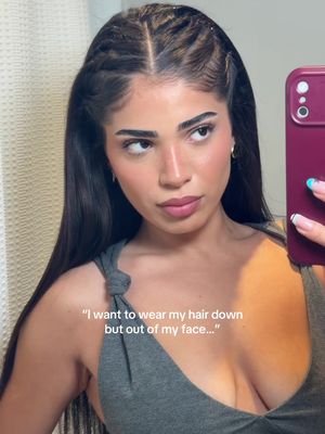 refuse to let my hair over stimulate me…this is about to be my go-to summer hairstyle 😍 #hairstyletutorial 