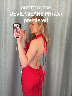 help me pick a dress for the Devil Wears Prada premiere!!! which one do you think i chose?? 👠❤️ #devilwearsprada #premiere 