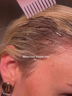 Bleached hair doesn't have to mean damaged hair. I apply my DIY hair growth oil the night before washing, and consistency is everything. If you want long, silky, healthy hair even after bleaching, you can achieve it too. Comment for the recipe 👇 #bleachedhair #creatorsearchinsights #hairtok #longhair 
