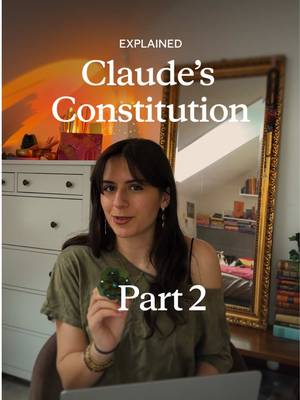 The document that shapes Claude’s values and behavior. Part two of two.  Read it at anthropic.com/constitution