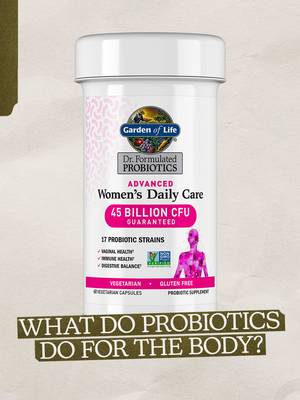 Gut → balance → everything’s connected.  That’s how it works. The #1 Women’s Probiotic*, now in an advanced formula. Only at Costco. #gardenoflife 