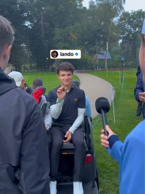 He didn’t have time… 😖  @Lando Norris @Tom Pratt @ELOISE INDIA FEELY  #landonorris #golftok #mclaren #golfgirl #f1 