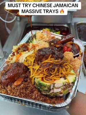MUS TRY JAMAICAN-CHINESE SPOT IN THE BRONX  #fyp #jamaican #chinesefood #jamaicanfood #asmr 