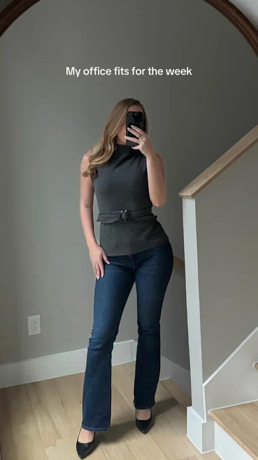 My office fits for the week! @Aritzia @ZARA @Showpo. @D Y N A M I T E @abercrombie & fitch @Dolce Vita Footwear @Amazon Fashion #officeoutfits #officefashion #officeoutfitinspo #corporatelife #corporateoutfit 