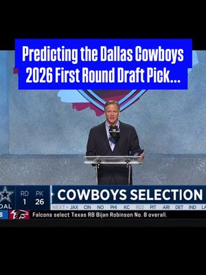 Dallas Cowboys First Round Mock Draft! #fyp #nfldraft #cowboys 