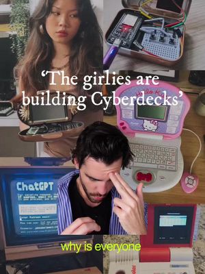 Why are ‘the girlies building Cyberdecks’? 👾 Not sure how long this trend will last for, but it is very fascinating to me. Whilst there are creators doing it for views/the aesthetic, for others there’s real ethics and a politics involved in it. I wonder if the next extension of the trend involves Linux.  Credit to any of the creators mentioned  #cyberdeck