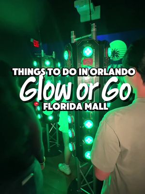 Glow or Go at The Florida Mall is an indoor, interactive group experience that mixes elements of an escape room, arcade, and obstacle course. Groups move through five different challenge rooms—laser mazes, “floor is lava,” reflex-based games, and target puzzles—working together against the clock to complete each task. The full experience runs about 75 minutes and ends with a colorful paint blast finale that’s messy in a fun, photo-friendly way. It’s designed to be active and social, so expect a mix of movement and quick thinking rather than a traditional clue-solving escape room. Tickets typically start around $22 per person depending on time and demand. It’s located inside The Florida Mall near the Macy’s entrance and is fully indoors, making it an easy option for avoiding the heat. Popular for birthdays, date nights, and group outings, it’s best to wear comfortable clothes you don’t mind getting a little messy in.  @GlowOrGo 