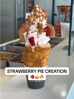 Strawberry pie GOODNESS. #CrispyCones 