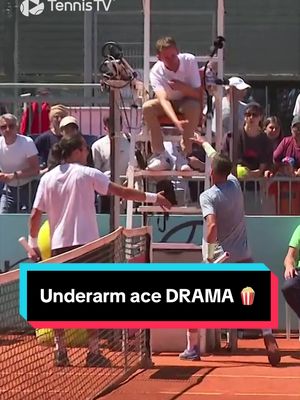Underarm ace drama at Madrid 2025 🫢 Bellucci & Dzumhur meet again in round one this year! #atp #tennis #tennistv #madrid #drama