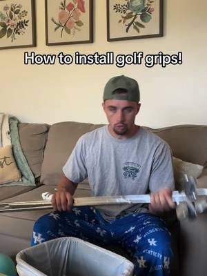 How to install golf grips! Do yall do anything different? #golf #golfclub #scogolfing 