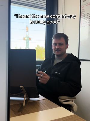 A new content creator has joined the team…👀 #contentcreator #officelife #marketingagency #workhumor 