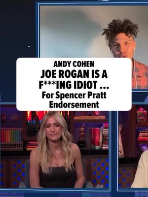 Andy Cohen had some surprisingly nice things to say about Spencer Pratt’s mayoral campaign -- but the second Joe Rogan got brought up, the conversation went completely off the rails. 🎥: BRAVO FULL STORY AT THE LINK IN BIO