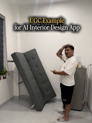 UGC Example video I made for an AI Furniture Interior Design App!  #ugc #ugccreator #maleugccreator #ugccommunity #techugc 