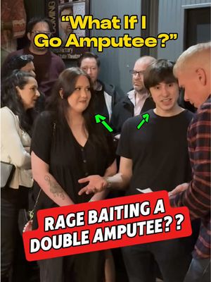Should I have taken it easy on him?? 😂🤣 • • #comedy #prank #funny #viral #amputee 