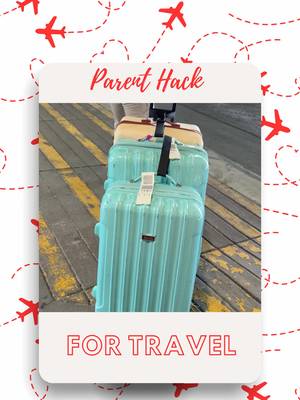Follow for more tips for traveling with kids ✈️ traveling with kids is already a full workout, so anything that makes it easier is a win 🙃 this suitcase strap lets you roll multiple bags together instead of juggling everything through the airport… one less thing to stress about when you’ve got little ones in tow perfect for airport travel, family trips, and anyone tired of being a human pack mule #t#travelwithkidsm#momlifehackst#travelhacksfamilytravel 