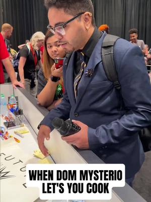 He brought a sign. Dom brought the moment. You never know what’s gonna happen at Fanatics Fest. WWE Photo Ops & Autographs drop April 24. Head to the link in bio to see Superstar appearance details & grab your tickets - link in bio 🎟️