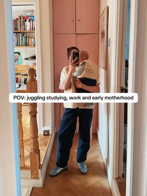 i've had loads of dms asking how i've been juggling studying a masters, work and caring for a baby. for context, certain things make it possible: my baby's temperament, my partner is a hands-on father and supports my work and education, and we have a generous village who help out when needed. these are some of the things that make the juggle feel easier #bintabuhehhome #StudyTips #newmum #fyp 