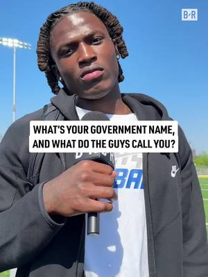 NFL Draft prospects on their government name vs. their nickname 😭  #nfl #nflfootball #football #nfldraft 