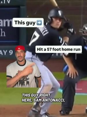 The story of an MLB players first career homer that’s marked as 57 feet… And if you for some reason bet Sam Antonacci to homer at +1600, congratulations 😂 @Vinny B  #storytime #chicago #whitesox #funny #homerun 