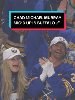 Chad Michael Murray was experiencing a roller coaster of emotions during Game 2🎢 #NHL #MicdUp #StanleyCup #BuffaloSabres #ChadMichaelMurray 