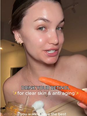 carrot juice for anti aging & clear skin 🙌🏼🥕 it’s soooooo yummy #clearskin #clearskintips #carrotjuice #glassskinproducts #creatorsearchinsights 