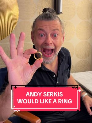 WHERE IS ANDY SERKIS’S RING! #Colbert #AndySerkis #LOTR #Gollum 
