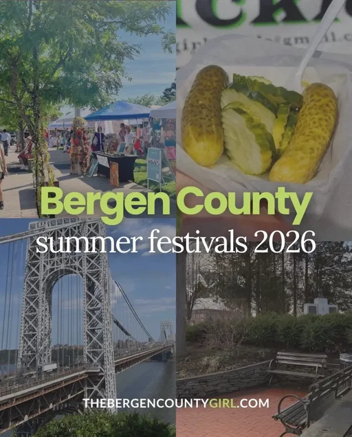 Bergen County has a FULL lineup of local parades, street fairs, music events, carnivals + celebrations to enjoy  get the full guide at TheBergenCountyGirl.com #bergencountygirl #bergencounty #nj #njsummer #bergencountysummer 