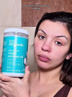 I love it! Always brush your teeth after tho, that’s non negotiable #oilpulling #coconutoil #showerroutine #everythingshower #hygieneproducts 