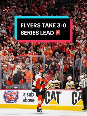 the Flyers first playoff win in Philly in eight years gives them a 3-0 series lead‼️ #NHL #StanleyCup ##hockey##sports#PhiladelphiaFlyers 