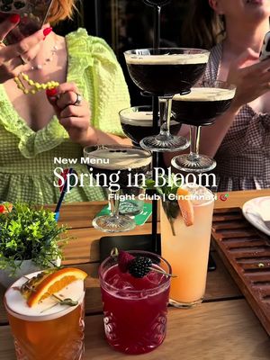 Loving the new spring menu at @Flight Club USA in Cincinnati 🌸🌷🌼. The new spread is everything. #cincinnatithingstodo #cincinnatirestaurants 