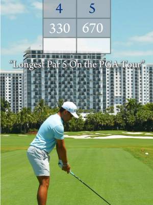 The Longest Par 5 on the PGA Tour #golf #fyp 
