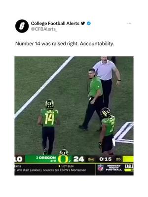 The eye contact and owning up to your mistakes. Gotta respect that. #cfb #CollegeFootball #football #coach #nfl 
