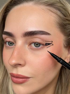gradient eyeliner 🖤⭐️ save it to try later! products: @L’Oréal Paris infaillible micro fine eyeliner in black & Loreal telescopic extentionist mascara  @Makeup By Mario master mattes eyeshadow palette  video inspo @Vika_bodro💄  #makeup #beautyhacks #Eyeliner #makeuphacks #makeuptips 
