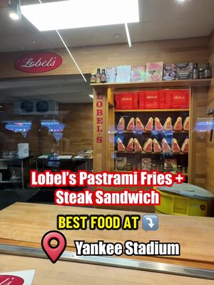 You HAVE to try the Lobel’s steak sandwhich and pastrami fries at Yankee Stadium  #MLB #yankees #nyc #food #foodreview