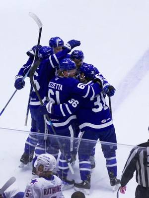 PEZZ GETS THE FIRST OF THE PLAYOFFS! 🚨#Toronto #Marlies #AHL #CalderCup 