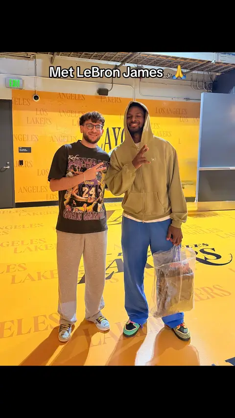 Finally got to meet Bronny 🫡