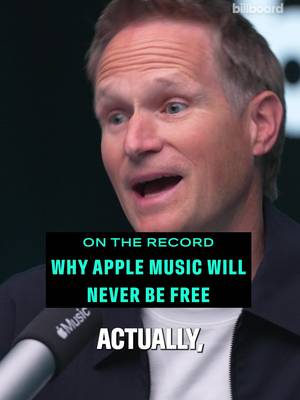 "We’re the only service that doesn’t have a free tier — and we’re actually, believe it or not, really proud of that." — Oliver Schusser, vp of Apple Music and international content, Apple. Schusser joins host @wordsbykristin to explain why Apple Music stands firm on that principle, and why he believes “no one in the world should think it’s okay to give [their body of work] away for free.” Check out the latest episode of #BIllboardOnTheRecord wherever you get your podcasts. 