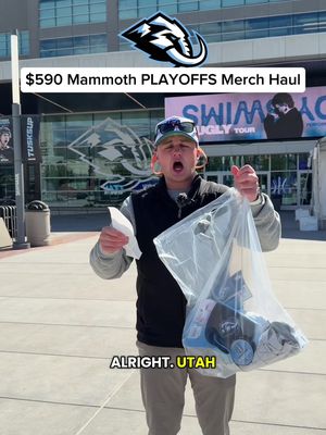 Mammoth $590 PLAYOFFS Merch Haul 🔥 @Utah Mammoth  #NHL #hockey #mammoth #merchhaul #fyp 