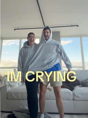 10/10 purchase to surprise your partner with though sure to cause lots of giggles #couples #sweatshirt #doublehoodie #viral #funny 
