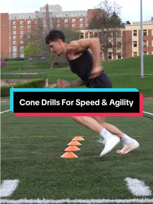 Cone Drills To Build Speed, Agility, & Jump  👉🏽 Speed isn’t just sprinting. 🔥 It’s how quickly you can stop, redirect, and produce force again. 👉🏽 Cone drills train that. ✊🏽 That’s why they stay in my program. 📥 DM HPLS if you want to train with intention. #plyometrics #speedandagility #sportsperformance #trainlikeanathlete #athleticperformance 