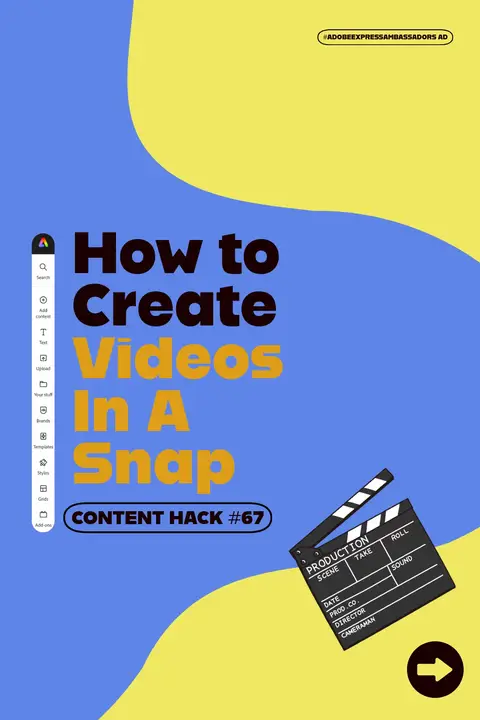 How to create videos in a snap?! 🫰 👉 Keeping up with your content calendar can be a huge challenge – especially when it comes to creating video content. Luckily, Adobe Express is here to make video editing as quick and easy as possible, here is a preview of: Video Templates, Generate Video and Adobe Stock Sound Effects & Music. 👍 Give Adobe Express a try and let me know how you use it to create #VideosInASnap - extra features include: Animation, Resize Video & Content Scheduler! #AdobeExpressAmbassadors AD @Adobe @Adobe Express 
