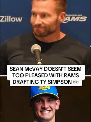 Ty Simpson said he’s never met #LosAngeles #Rams head coach Sean McVay… 👀 #nfl #nfldraft #football (🎥: @Los Angeles Rams)