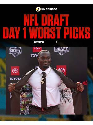 The WORST Day 1 Picks of the NFL Draft 😬📉 #NFL #NFLDraft 