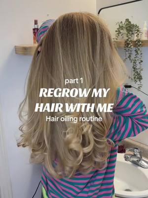 PART 1 of regrowing my hair! #hairgrowth #hairtransformation #hairoiling #hairoilingroutine #hairtok 