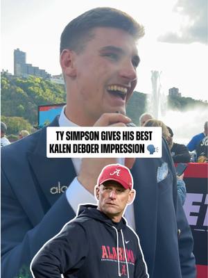 a sean mcvay impression up next 👀 #tysimpson #losangelesrams #alabamafootball #nfldraft #nfl 