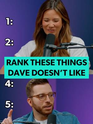 Blind ranking things that Dave would hate.