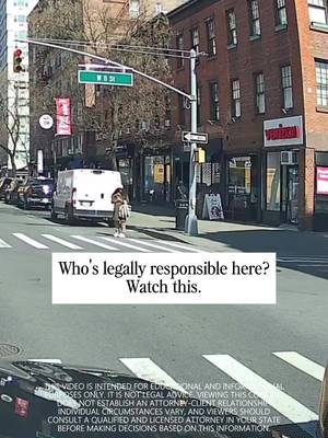 Crosswalk accident in NYC? It’s not always as simple as it looks Drivers are expected to stay alert and avoid pedestrians, especially when reversing. But every case depends on the details. If you were injured, don't try to figure this out alone. The sooner you act, the better protected you are. Call Ribowsky Law. Tag someone who walks in NYC daily.