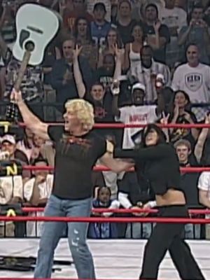 Today in #TNAHistory: Jeff Jarrett was revealed to be Eric Young's secret friend. (iMPACT! Apr. 26, 2007) Use code TNAHISTORY for one free month of TNA+ at the link in our bio!