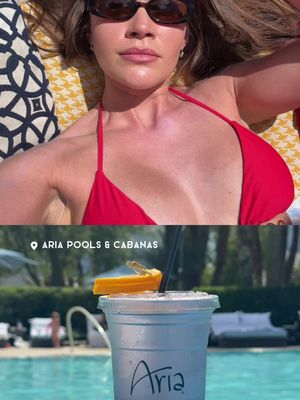 Me vs what I see: Vegas edition. We stayed at @ARIA Resort & Casino and it exceeded every expectation. They had everything we needed from amazing food, fun cocktails, multiple pools, and a speakeasy #SponsoredbyARIA 