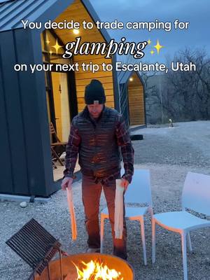Camping in the desert is fun, but ✨glamping✨ in the desert is a whole vibe🏜️ #Escalante #SouthernUtah #UtahTravel #Glamping #KateOutdoors 